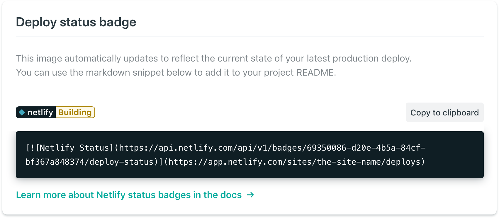 Netlify Badges UI